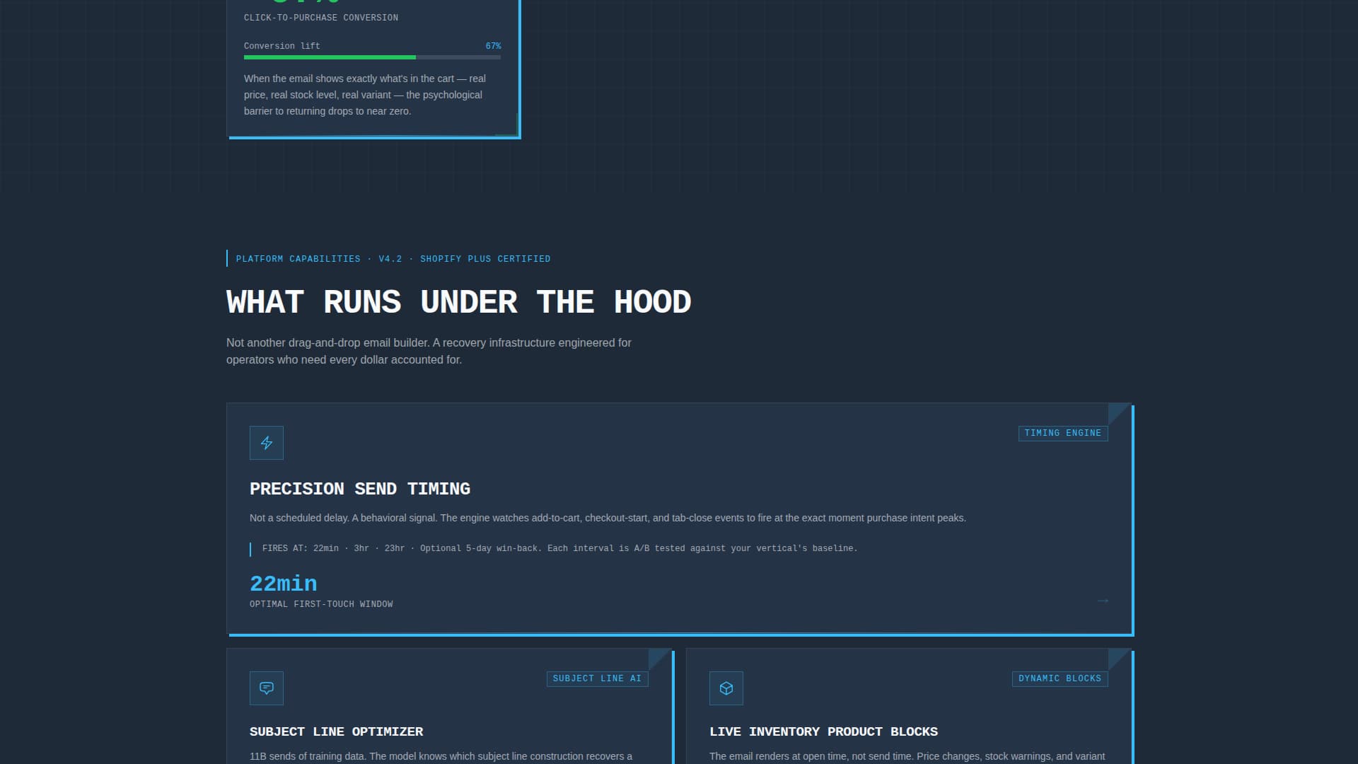 Recover - Precision Cart Recovery Landing Page Template