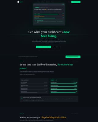 Signal - Powerful Analytics Landing Page Template