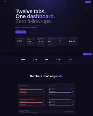 Portal - Powerful Client Portal Landing Page Template