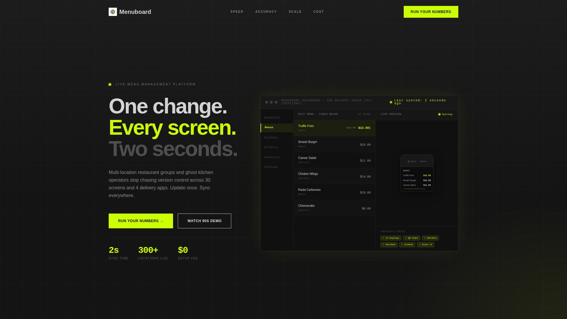 Menuboard - Powerful SaaS Landing Page Template