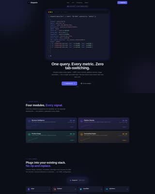 Dispatch - Powerful Analytics Landing Page Template
