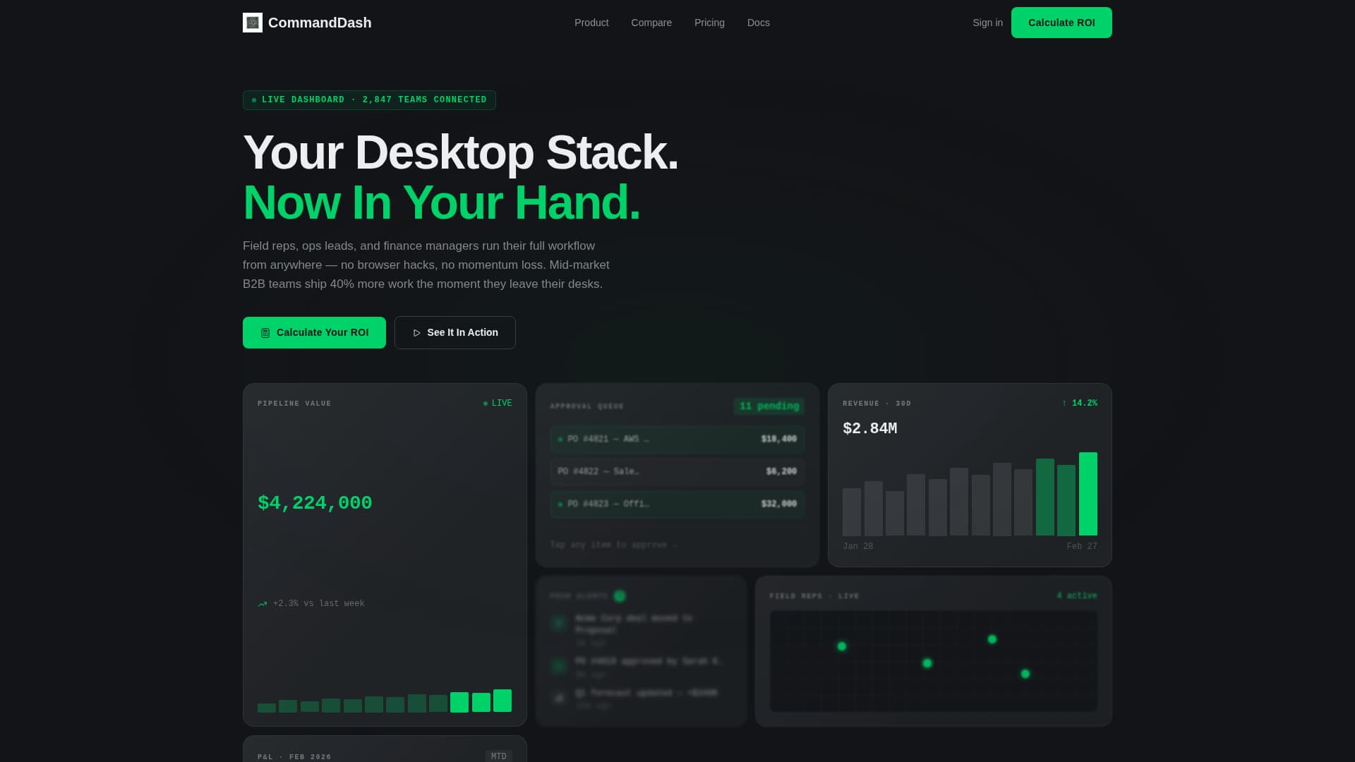 Commanddash - Powerful SaaS Landing Page Template