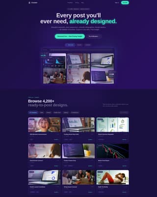 Curator - Powerful SaaS Landing Page Template