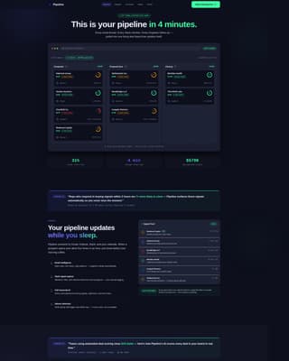 Pipeline - Revenuedriven CRM Landing Page Template