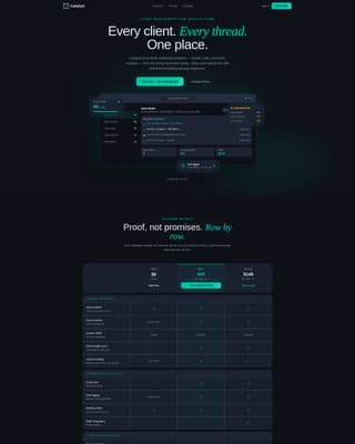 Catalyst - Powerful Clientmanagement Landing Page Template