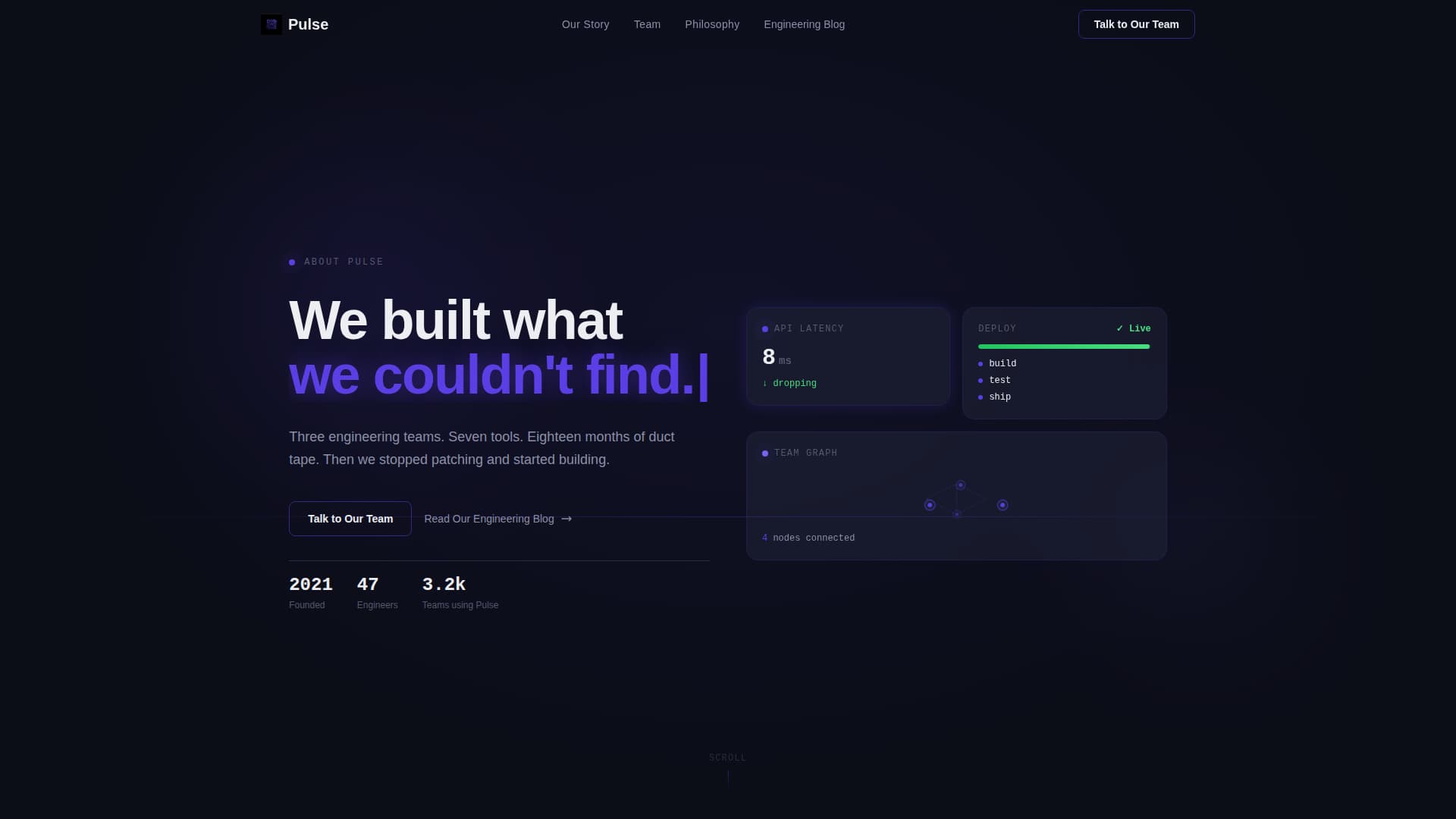 SaaS Problem-to-Solution Trust Building Website Template