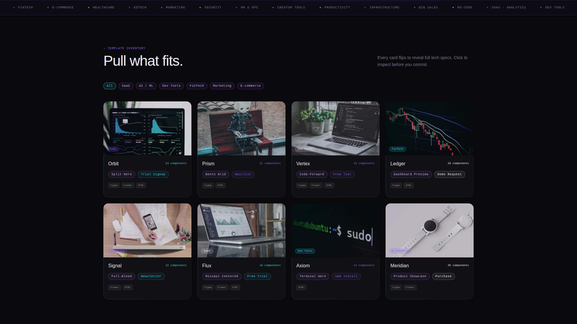Catalog - Pixelperfect SaaS Landing Page Template