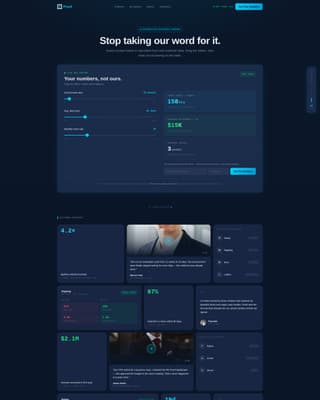 SaaS Social Proof & ROI Evidence Website Template for B2B Buyers