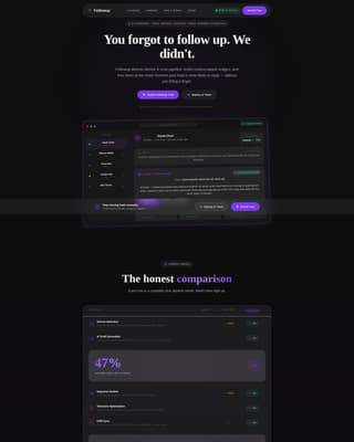 Followup - Precision SaaS Landing Page Template