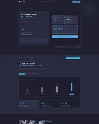 Dispatch - Intelligent Greeting Landing Page Template