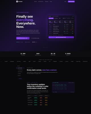 Vault — Inventory Management Landing Page Template