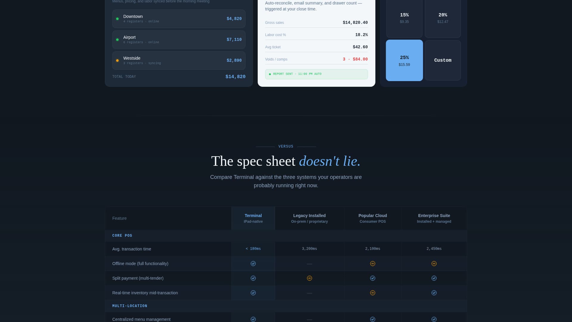 Nexus — Point of Sale Landing Page Template