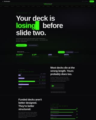 Pitch - Analyst SaaS Landing Page Template