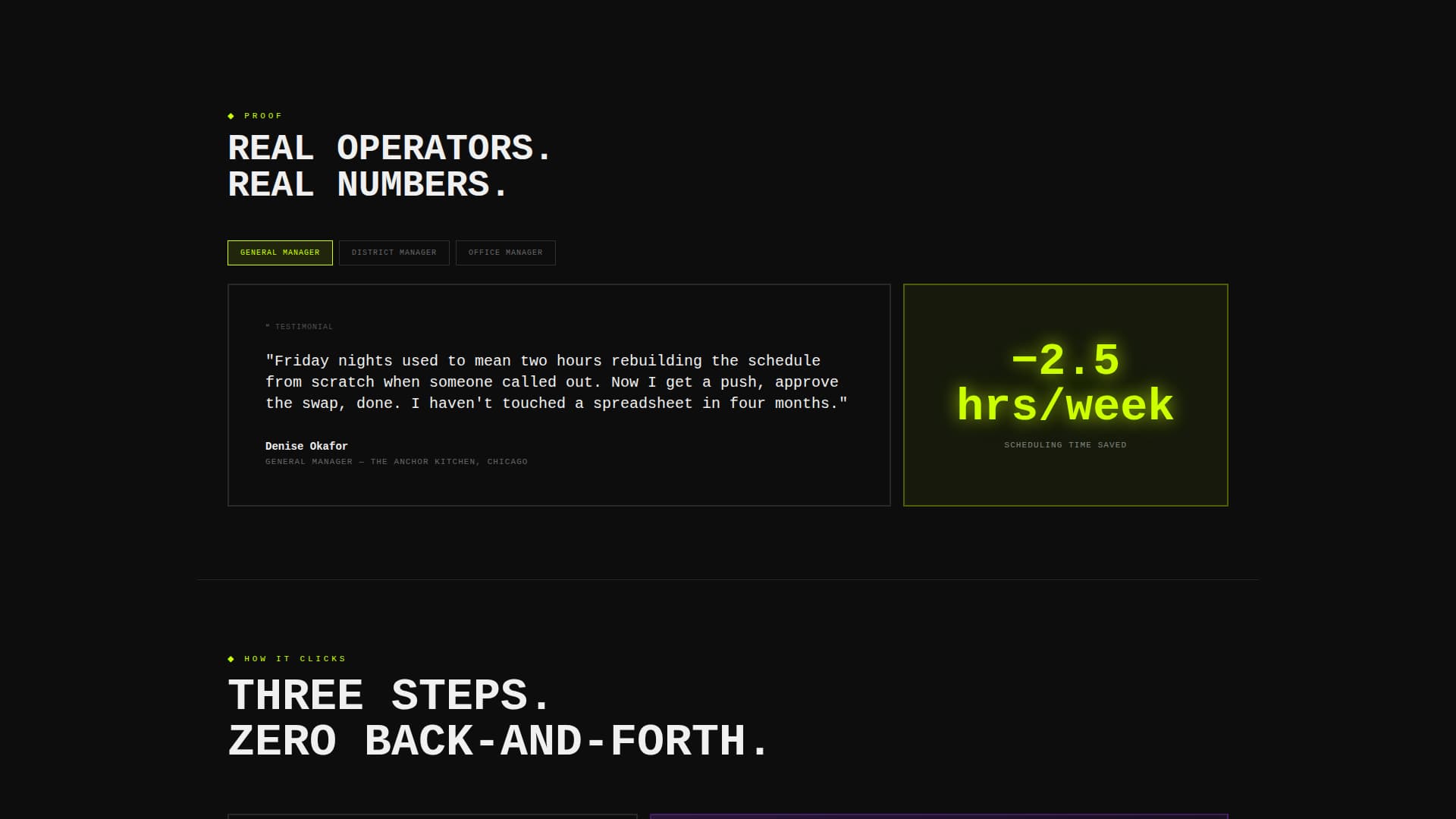 Schedule - Powerful Staffscheduling Landing Page Template