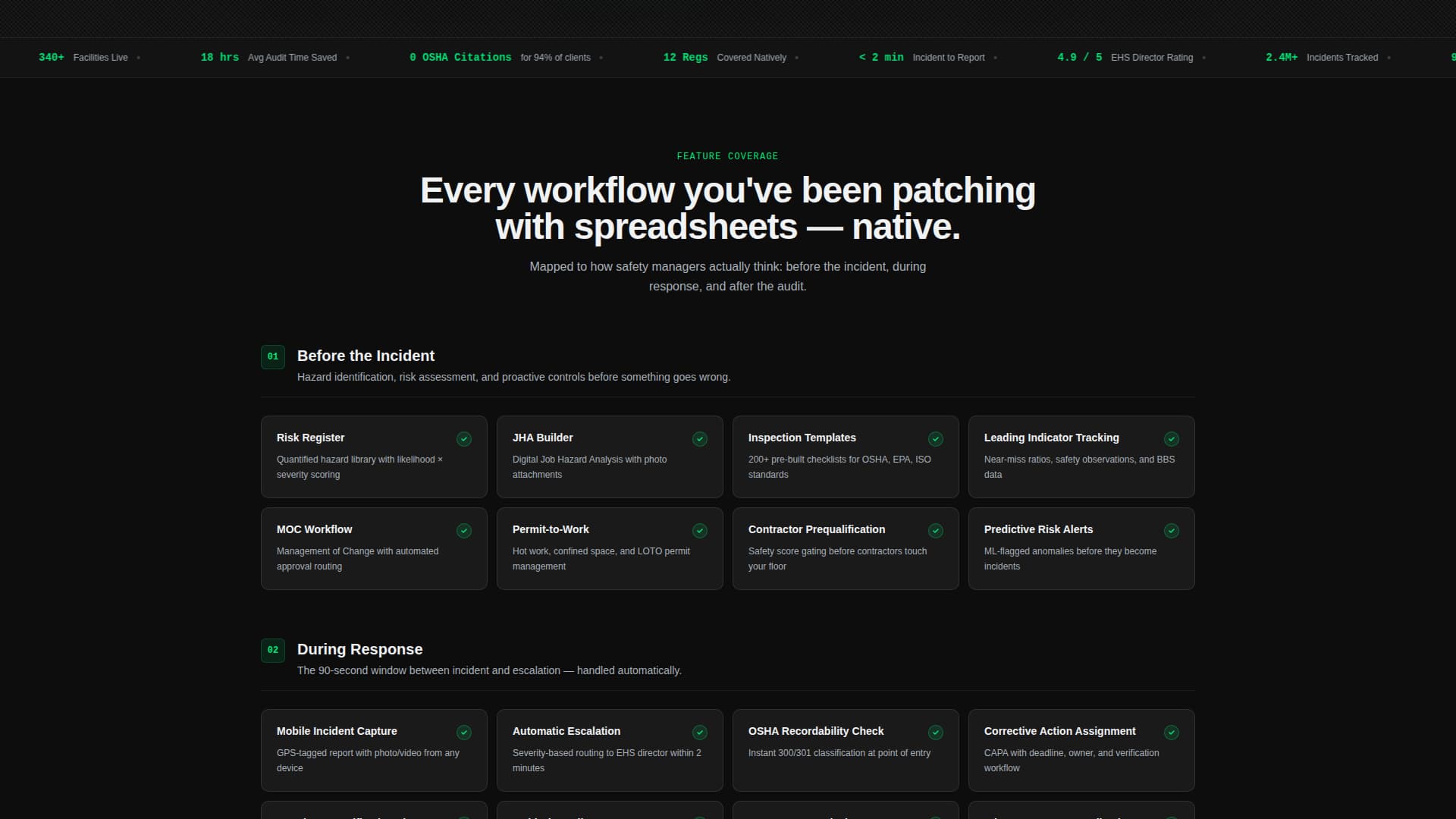 Comply - Powerful Safetymanagement Landing Page Template