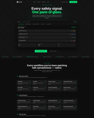 Comply - Powerful Safetymanagement Landing Page Template