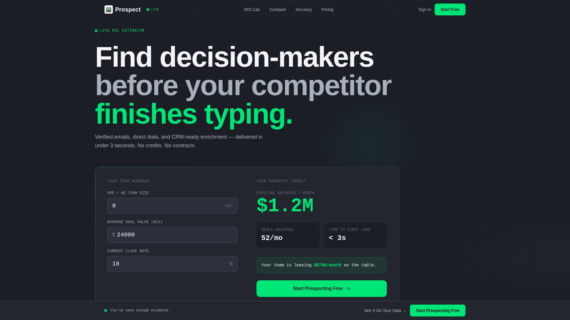 Prospect - Highvelocity Prospecting Landing Page Template