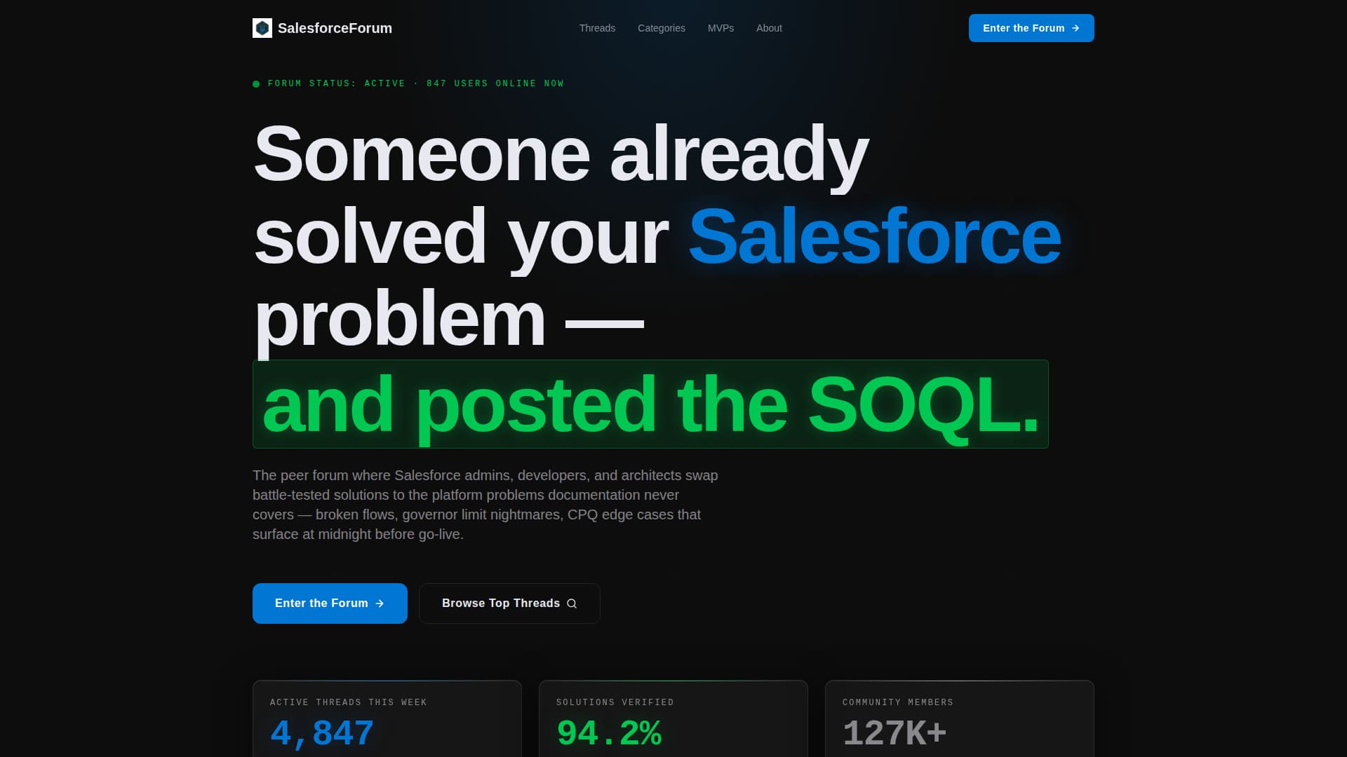 Trailforce - Elite Salesforce Landing Page Template