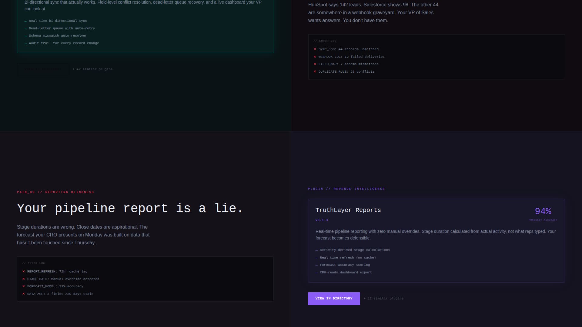 Forge - Electric Plugindirectory Landing Page Template