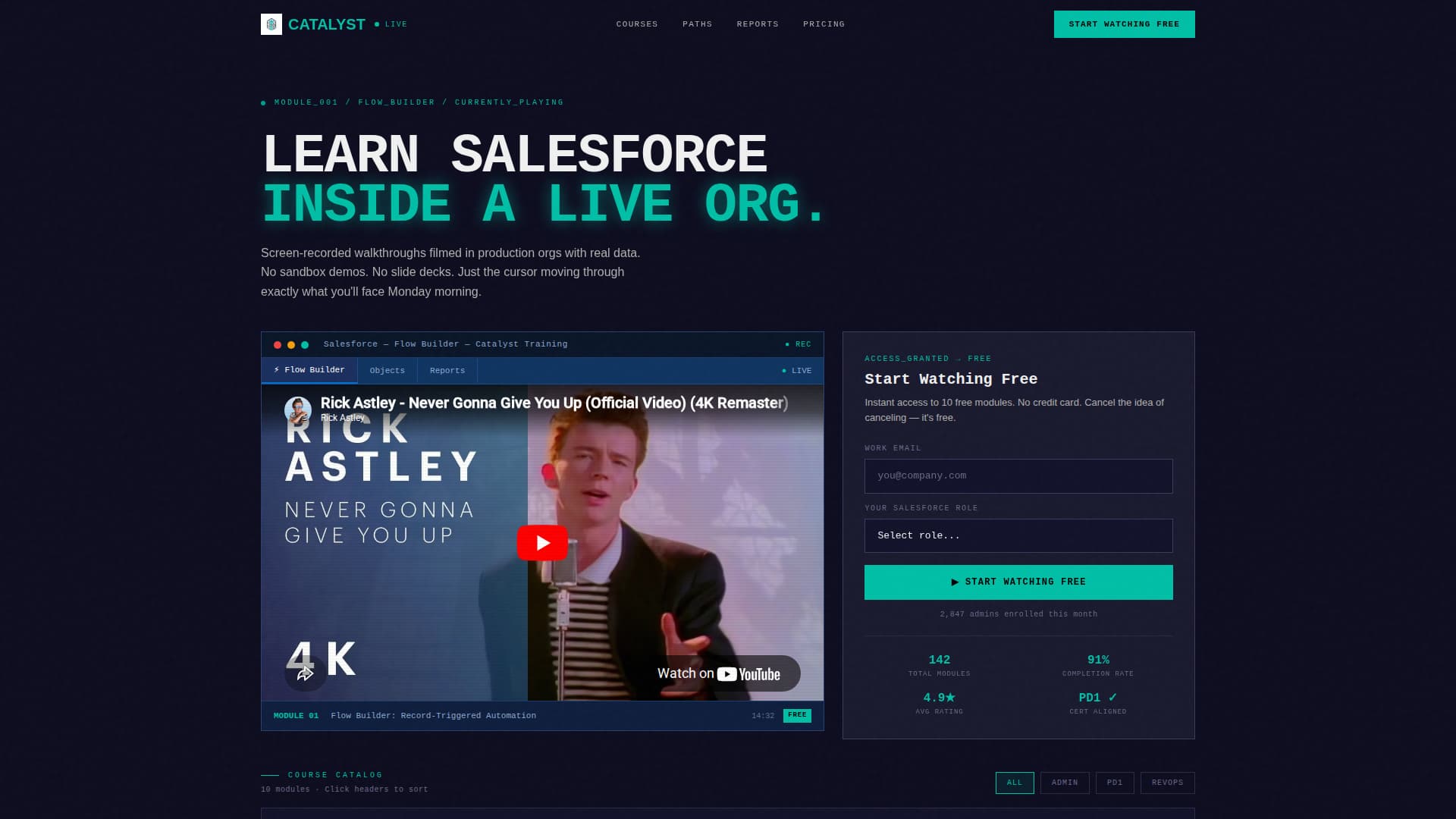 Catalyst - Powerful Salesforce Landing Page Template