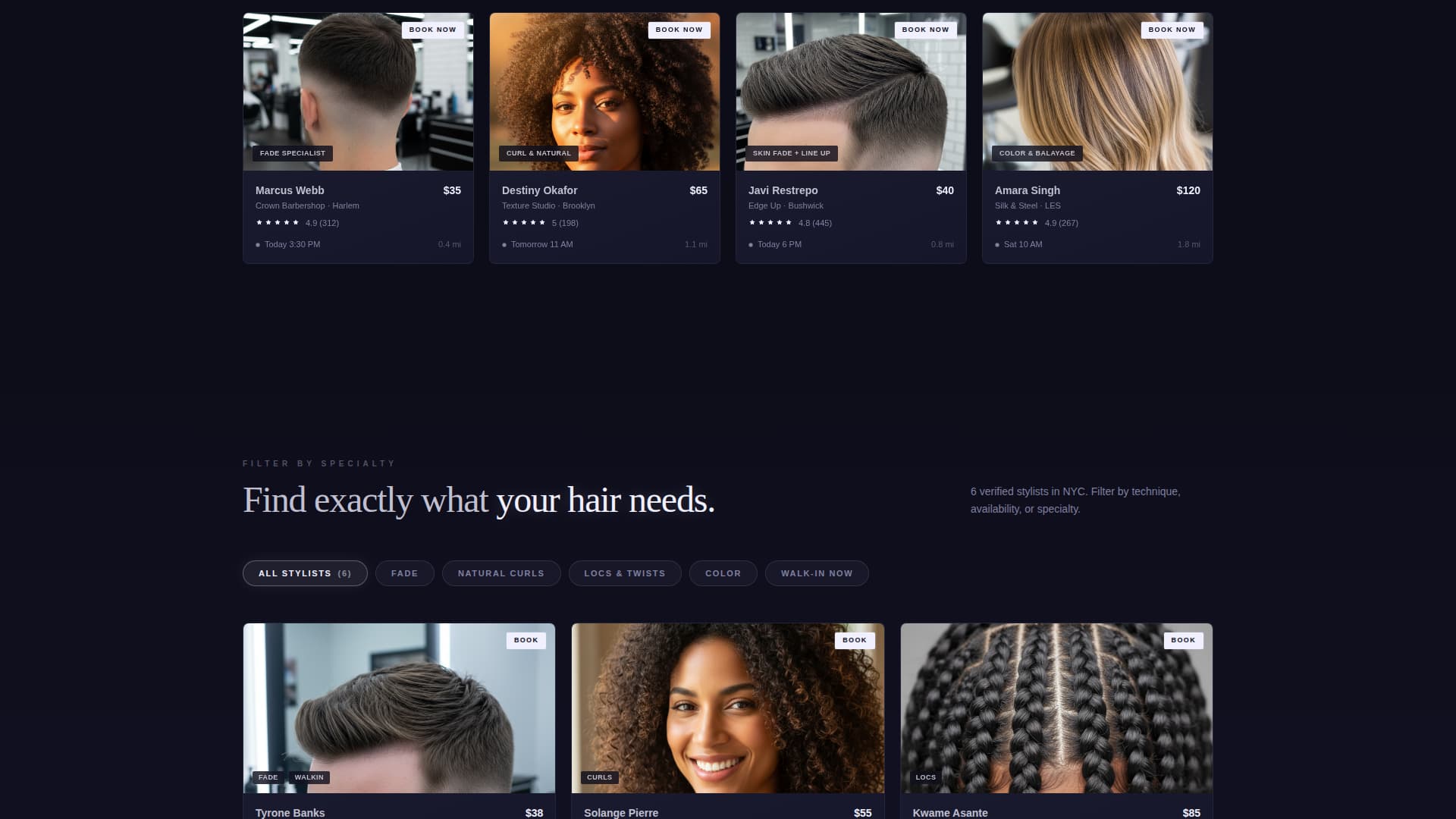 Chair - Sleek Barbershop Landing Page Template