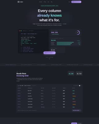 Ledger - Powerful Salonspa Landing Page Template