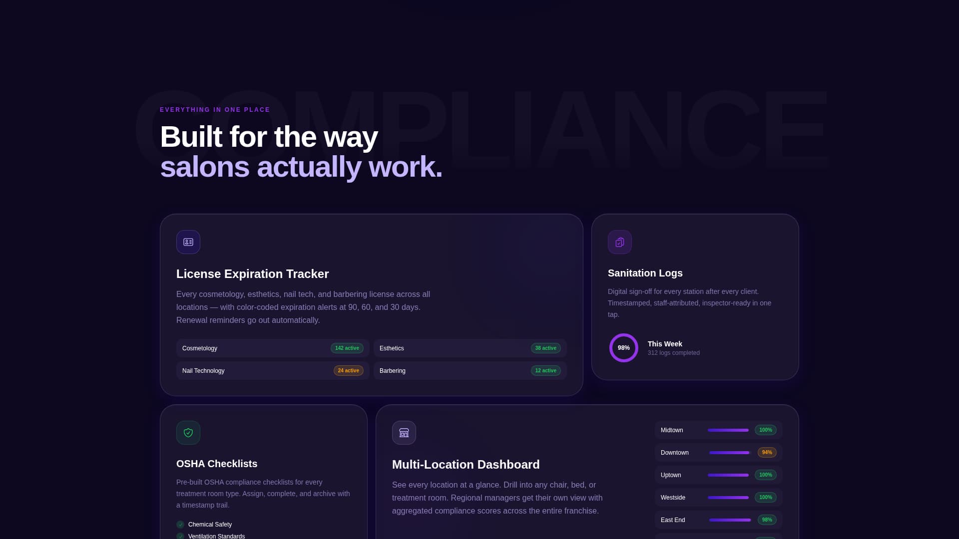 Standards — Secure Governance Landing Page Template