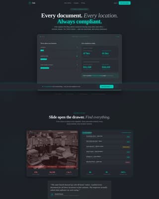 Folio - Intelligent Compliancetracking Landing Page Template