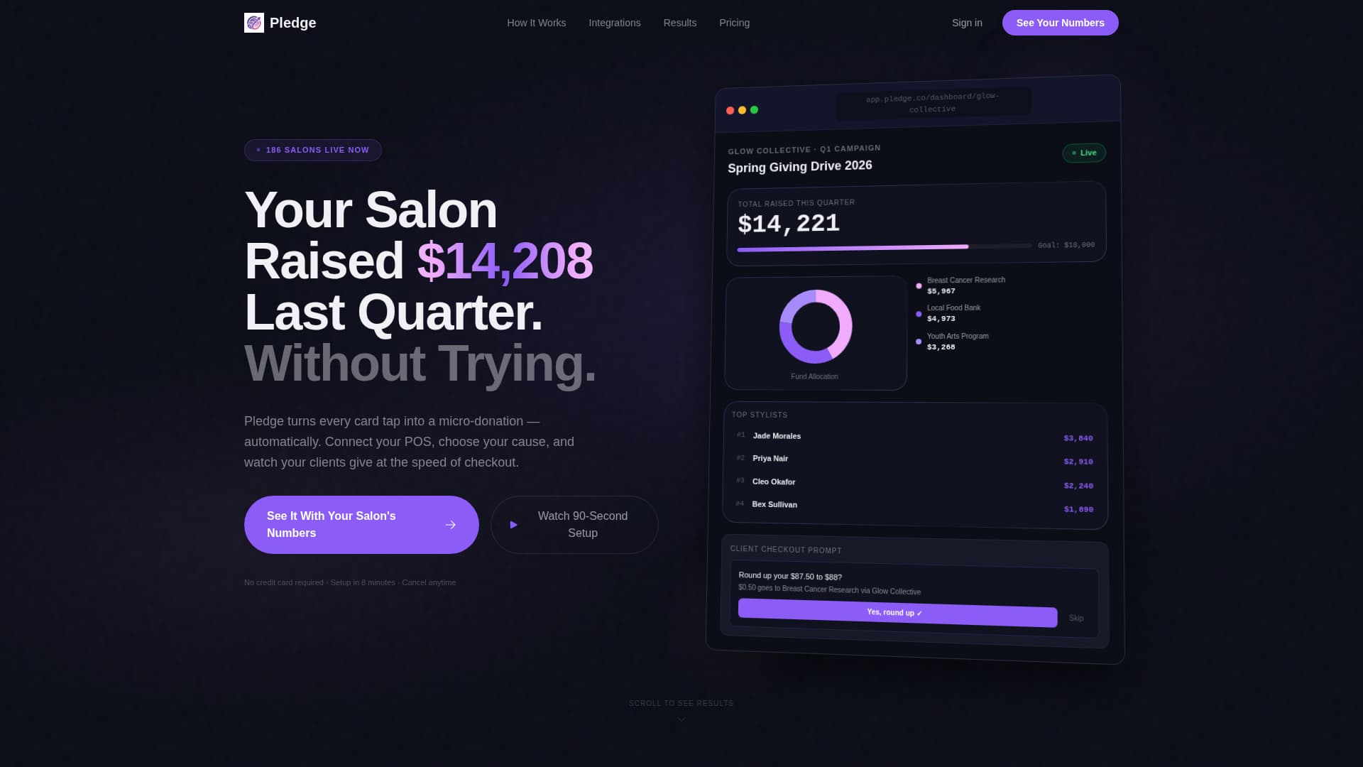 Pledge - Powerful Salonspa Landing Page Template
