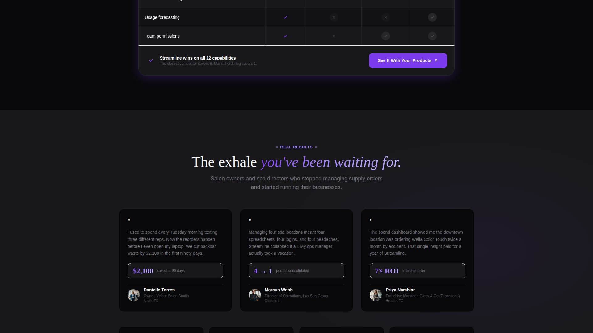 Streamline - Powerful Salonspa Landing Page Template