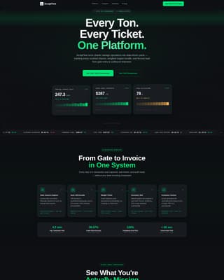 Scrapflow - Powerful Salvage CRM Landing Page Template