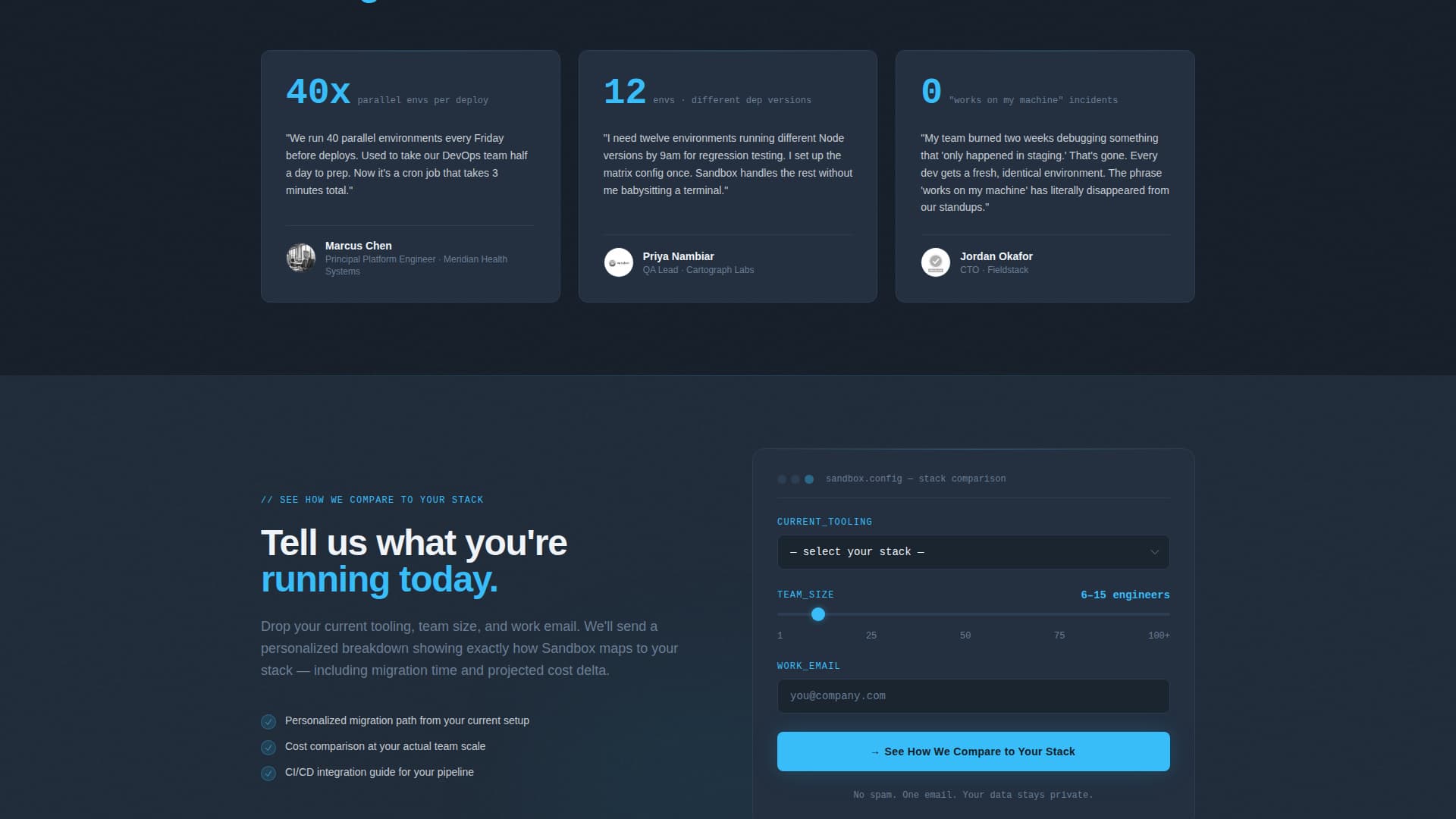 Sandbox - Powerful Developer Landing Page Template