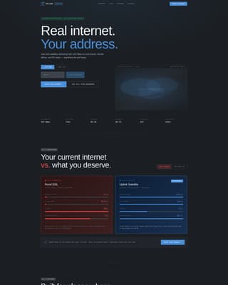 Uplink - Powerful Satellite Internet Landing Page Template