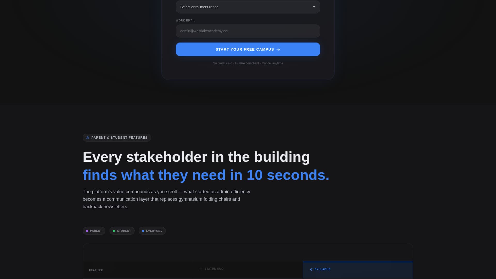 Syllabus - Powerful School Management Landing Page Template