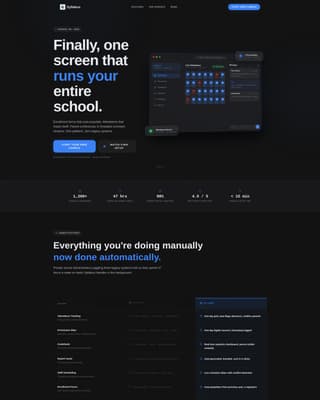 Syllabus - Powerful School Management Landing Page Template