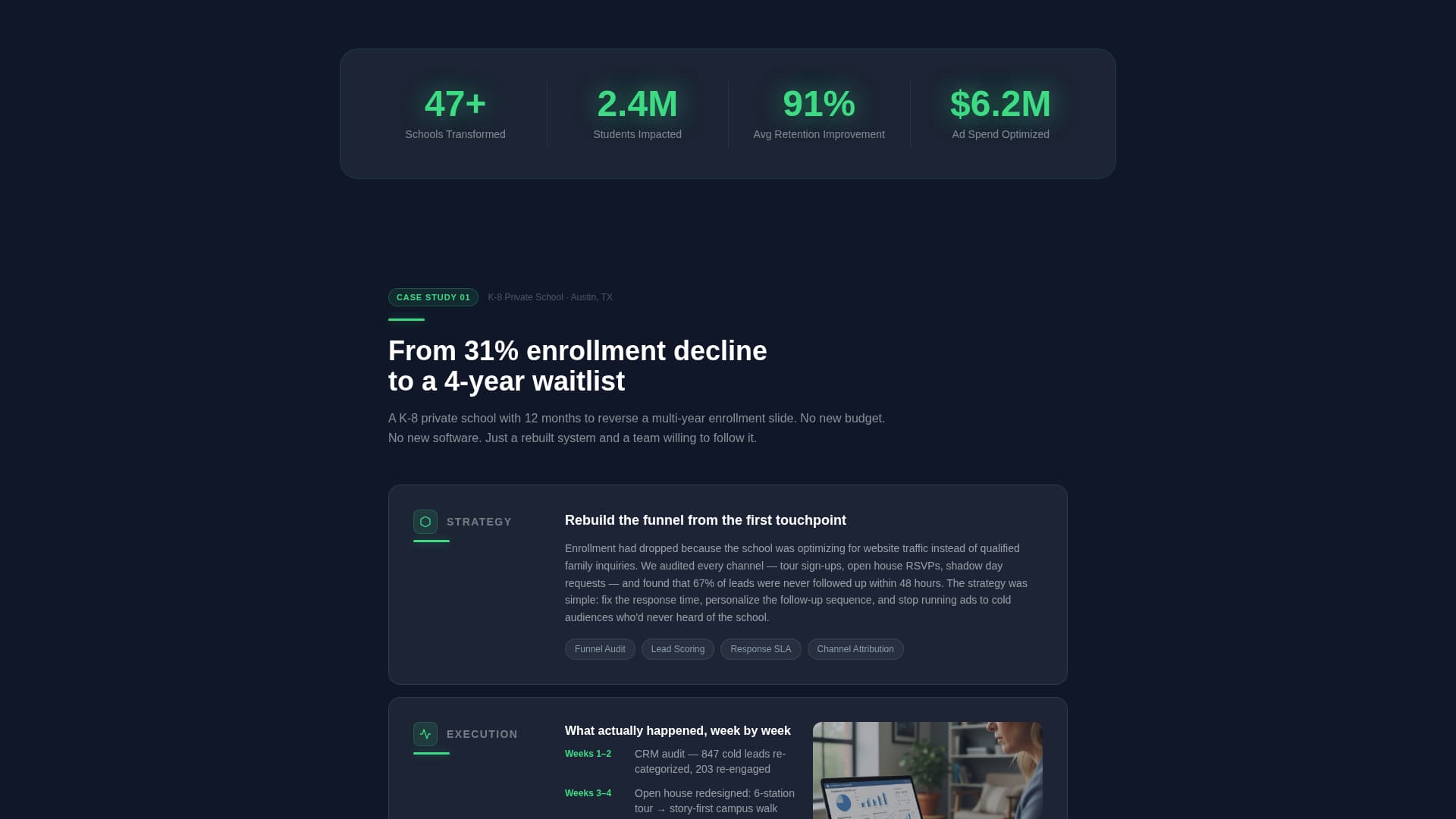 Enroll - Powerful Academy Landing Page Template