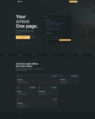 Enroll - Dynamic Academy Landing Page Template