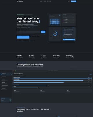 Academy - Powerful School Landing Page Template