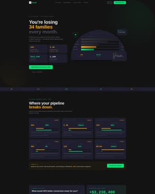 Admissions — Seamless Education Landing Page Template
