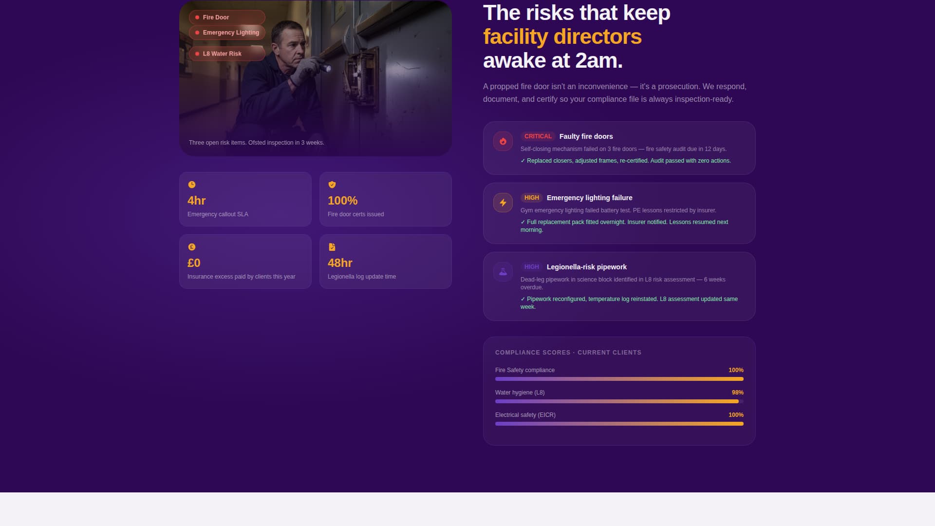 Maintain - Dynamic School Landing Page Template