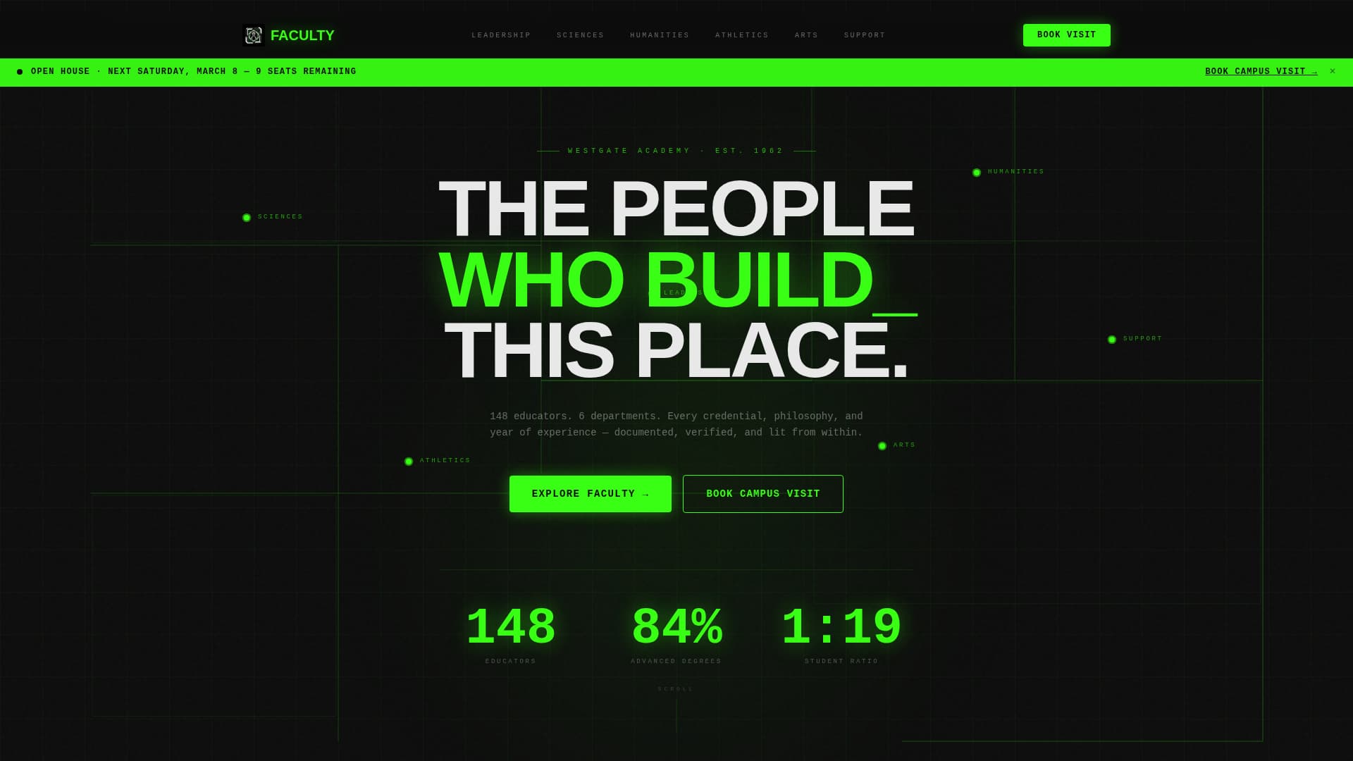 Teach — Innovative Institution Landing Page Template