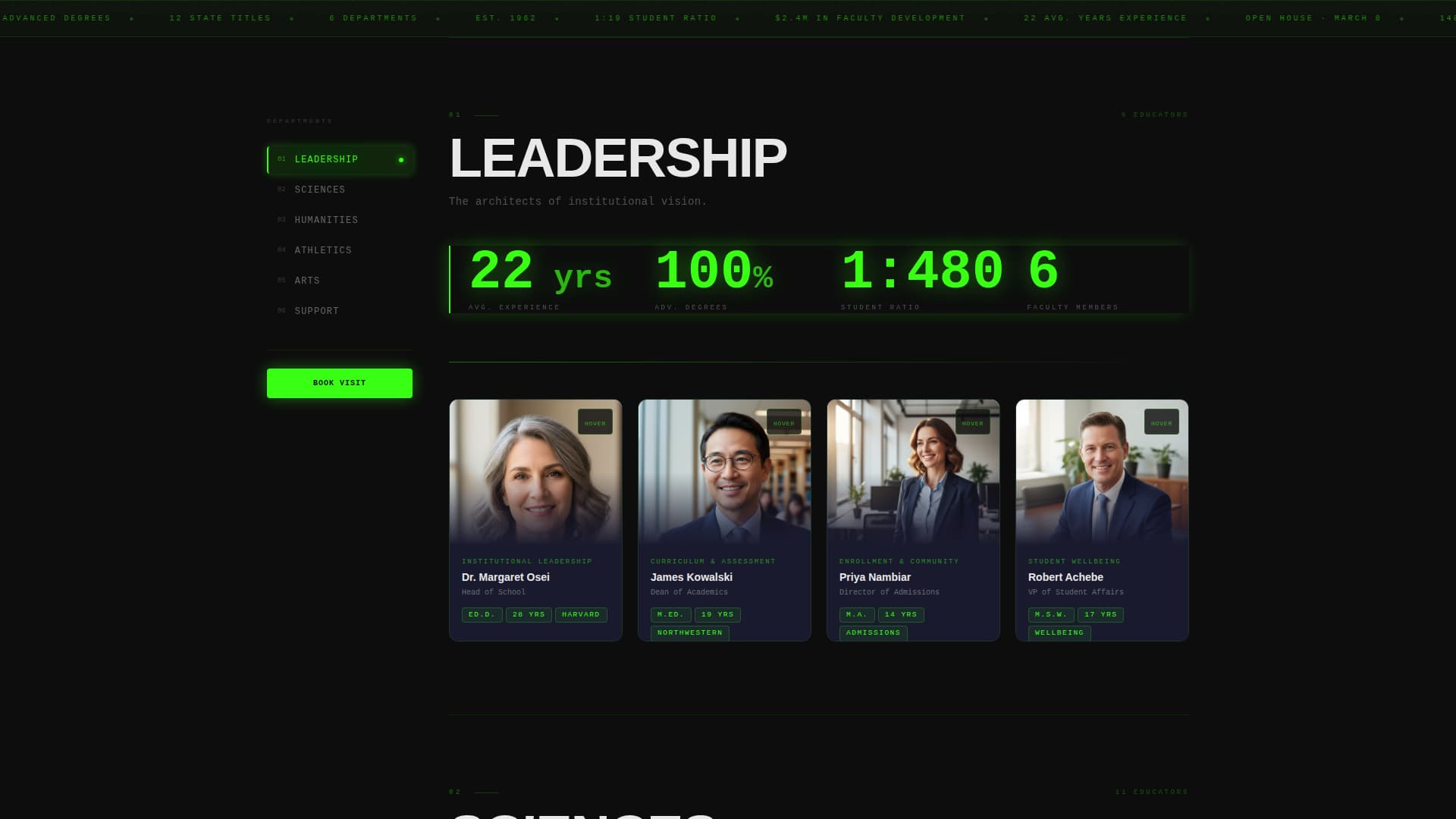 Teach — Innovative Institution Landing Page Template