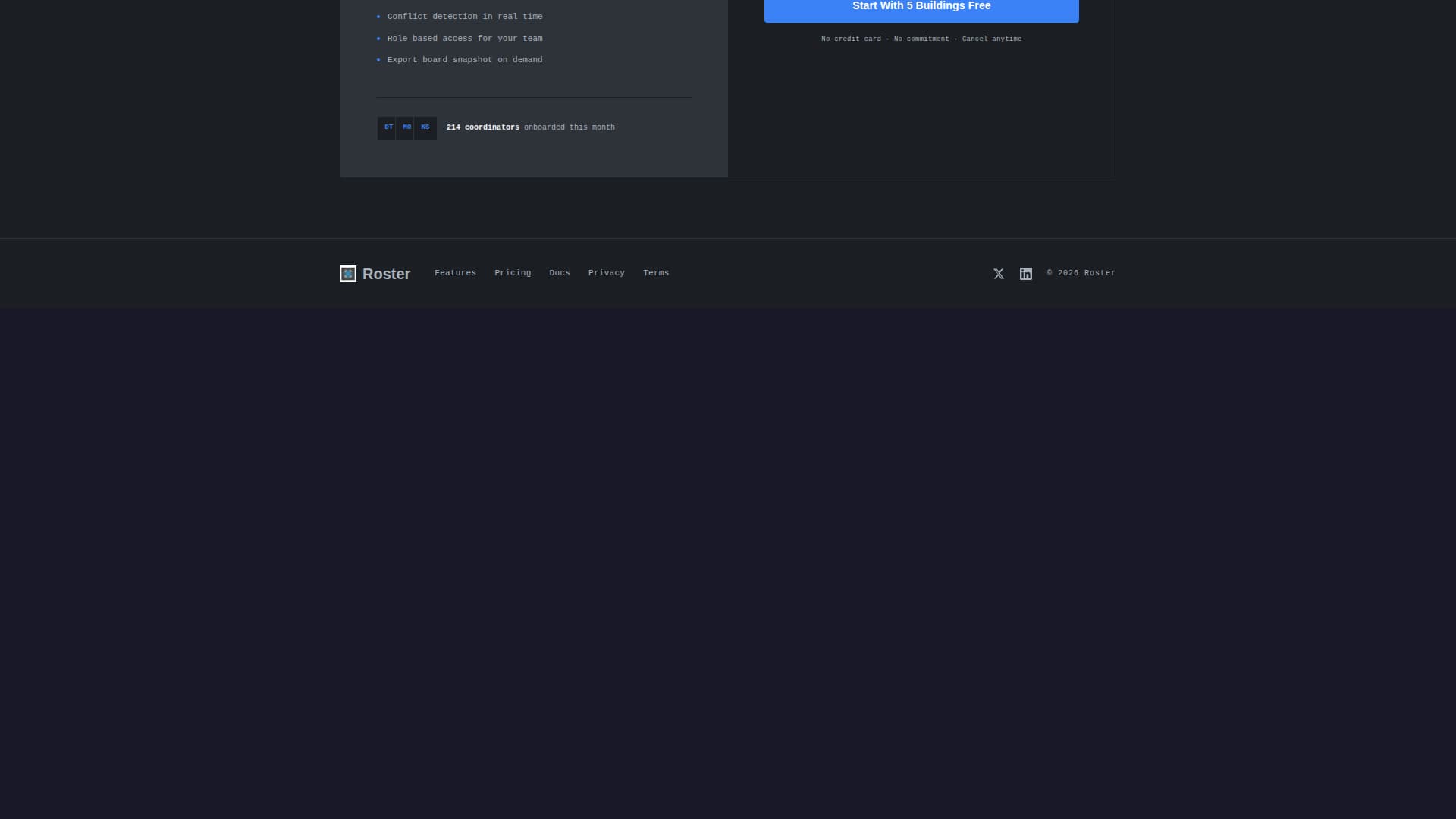 Schedule — Agile Booking Landing Page Template