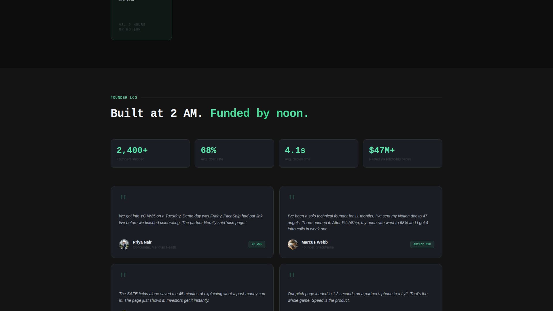 Pitchship - Powerful Startup Landing Page Template