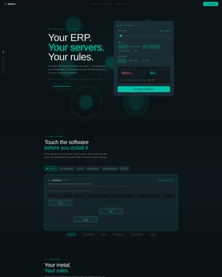 Deploy - Powerful ERP Landing Page Template