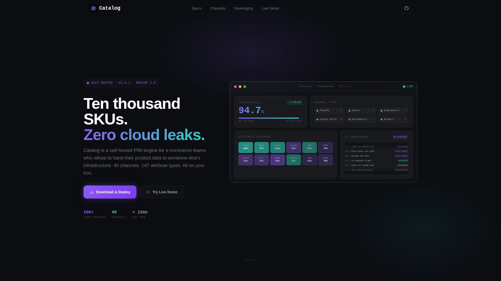 Self-Hosted Enterprise Software Specialist Professional Website Template