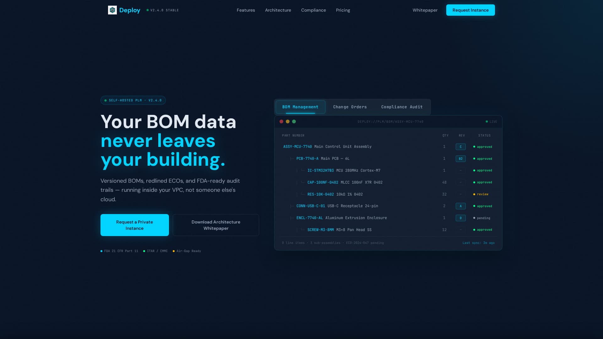 Self-Hosted Enterprise Software Privacy Policy Website Template
