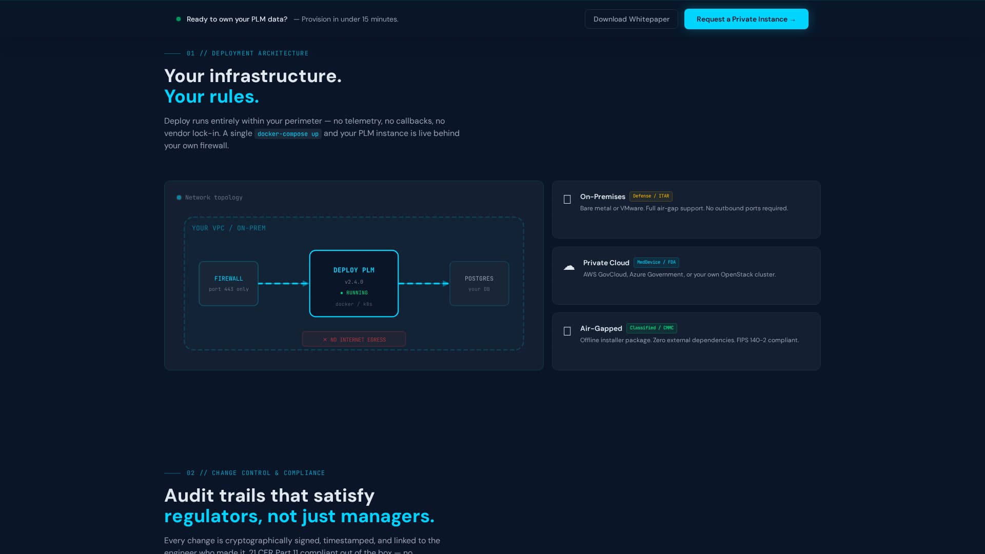 Self-Hosted Enterprise Software Privacy Policy Website Template