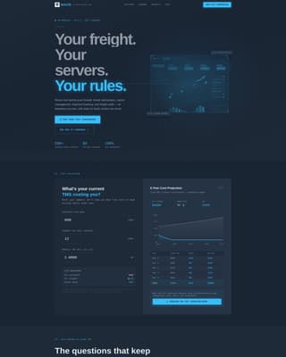 Self-Hosted Enterprise Software Cost Calculator Website Template