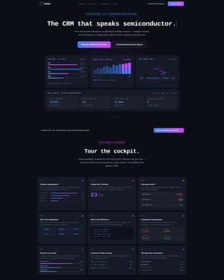 Semiconductor Vertical SaaS Professional Website Template